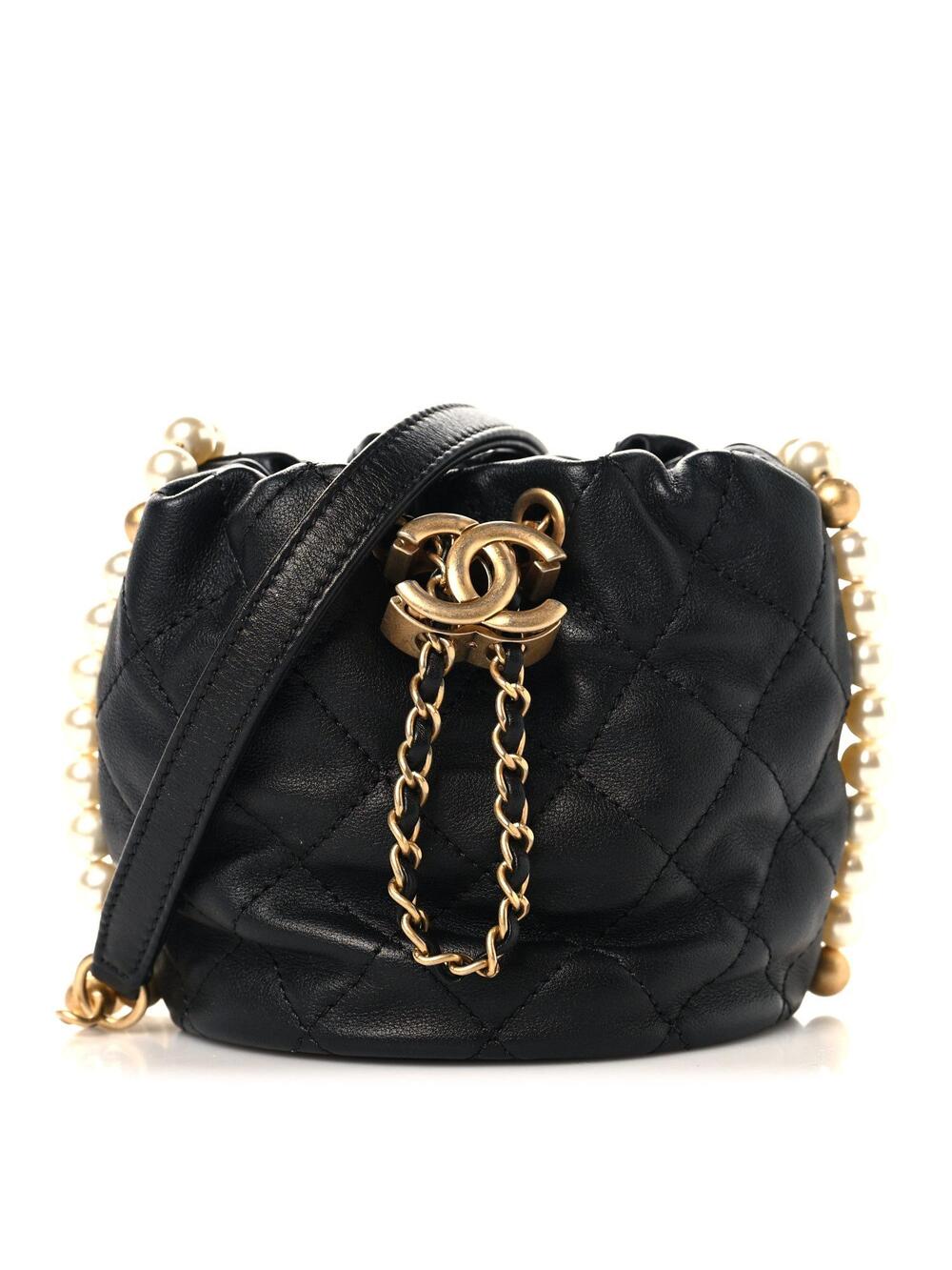 Chanel Calfskin Quilted Pearl Mini #308836C19B
